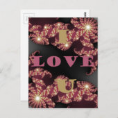 I Liebe You Sweetheart Postkarte (Vorne/Hinten)