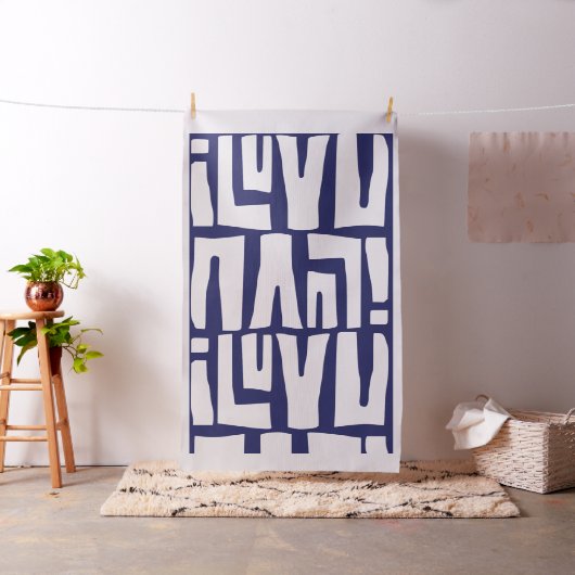 I Liebe You Tribal Stoff (Beispiel)