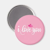 I Liebe You Valentine Calligraphy | Magnet (Vorderseite/Rückseite)