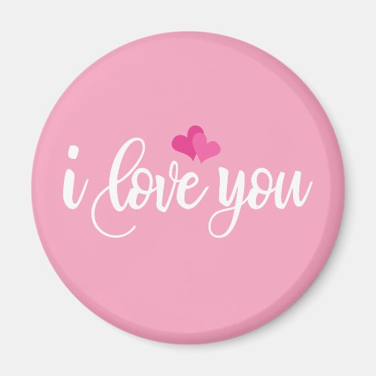 I Liebe You Valentine Calligraphy | Magnet (Vorne)