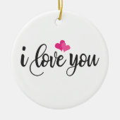 I Liebe You Valentine Calligraphy | Ornament (Vorne)