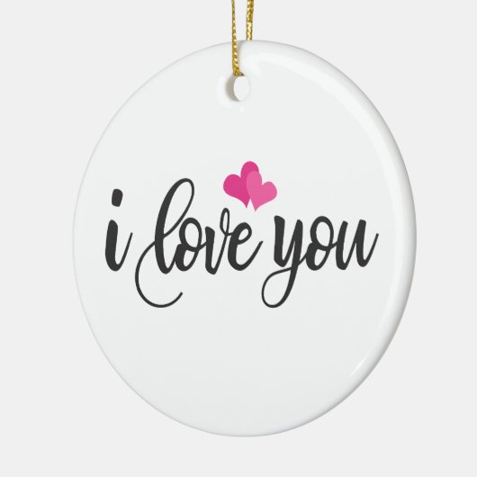 I Liebe You Valentine Calligraphy | Ornament (Links)