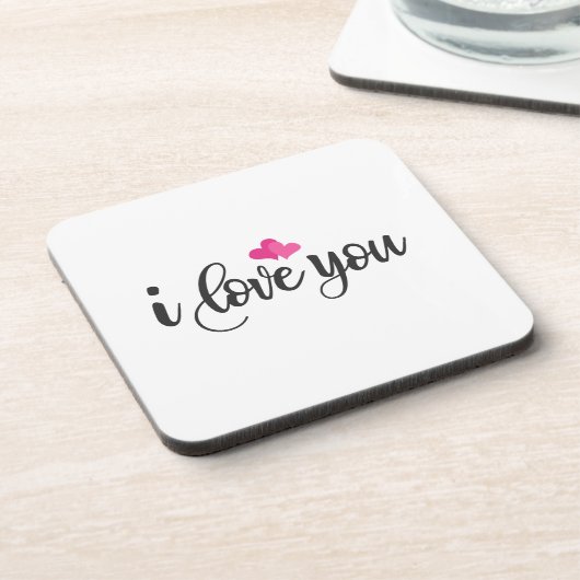 I Liebe You Valentine Calligraphy | UNTERSETZER (Linke Seite)