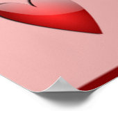 " I LIEBE YOU" VALENTINE HERZEN POSTER (Ecke)