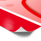 " I LIEBE YOU" VALENTINE HERZEN POSTER (Ecke)