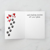 I Liebe You Valentine Peanut Butter Beagle Card Karte (Innenseite)