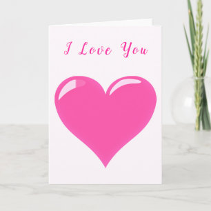 I Liebe You Valentine's Day Card Romantisches Herz Karte