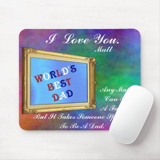 I LIEBE YOU VATER MOUSEPAD (Mit Mouse)