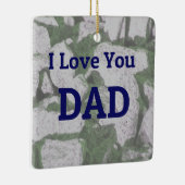 I Liebe You Vater-Ornament Keramikornament (Rechts)