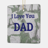 I Liebe You Vater-Ornament Keramikornament (Links)