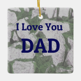 I Liebe You Vater-Ornament Keramikornament
