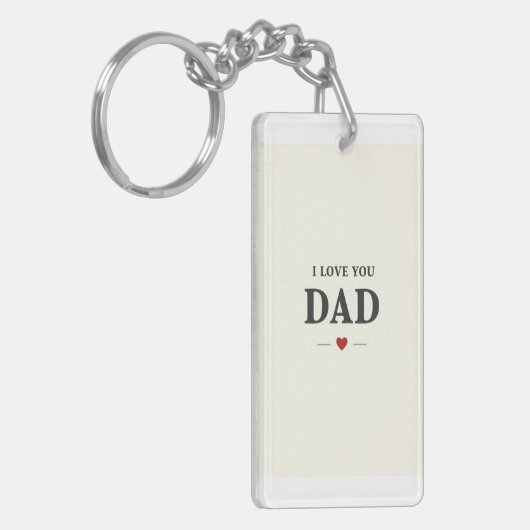 I Liebe You Vater Schlüsselanhänger - Kleines Gesc (Vorderseite links)