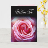 I LIEBE YOU Volim The Kroan Karte (Gelbe Blume)