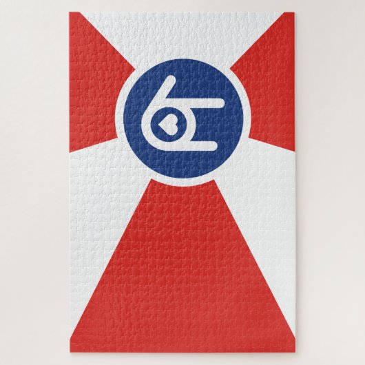 I Liebe You Wichita Flag Puzzle (Vertikal)