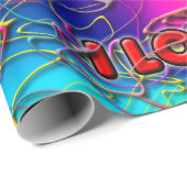 "I Liebe You"-Wrapping Paper Geschenkpapier (Rolleneckpunkt)