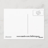 I Liebe Zach Postkarte (Rückseite)