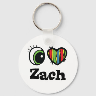I Liebe Zach Schlüsselanhänger