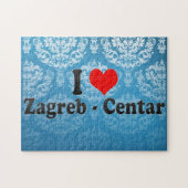 I Liebe Zagreb - Centar, Kroatien Puzzle (Horizontal)