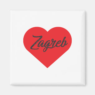 I Liebe Zagreb - Kroatien Magnet