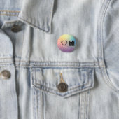 I Liebe-Zahl Nines Button (Beispiel)
