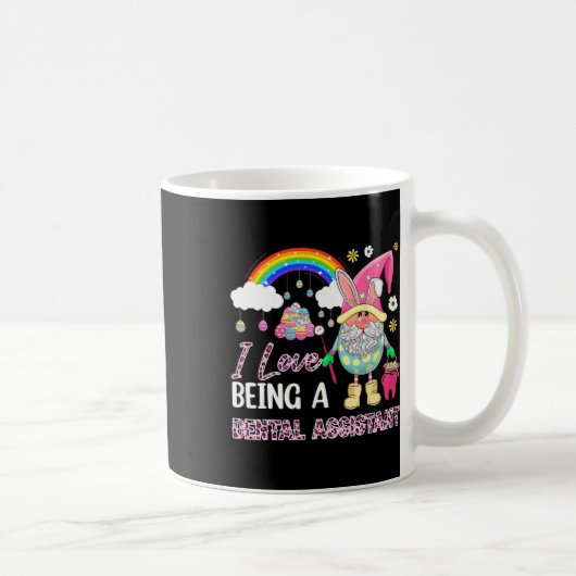 I Liebe, Zahnarztassistent zu sein Eierkörbchen Kaffeetasse (Rechts)