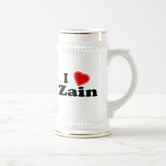 I Liebe Zain Bierglas (Rechts)