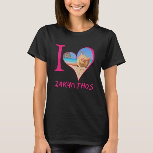 I Liebe Zakynthos Grecee T-Shirt (Vorderseite)