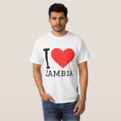 I Liebe Zambia T-Shirt (Vorne ganz)