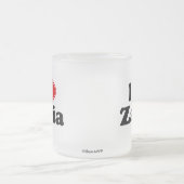 I Liebe Zaria Mattglastasse (Mittel)
