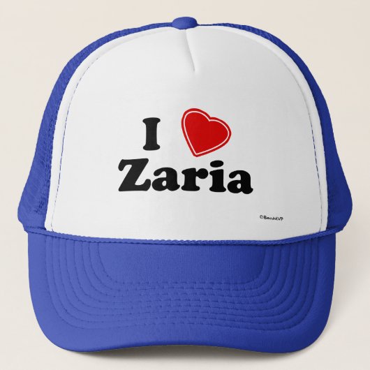 I Liebe Zaria Truckerkappe (Vorderseite)