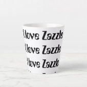 I Liebe Zazzle Latte Tasse (Vorderseite)