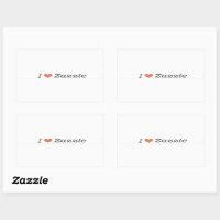 I Liebe Zazzle Sticker