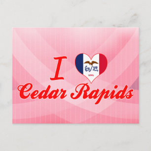 I Liebe Zedernrasen Postkarte