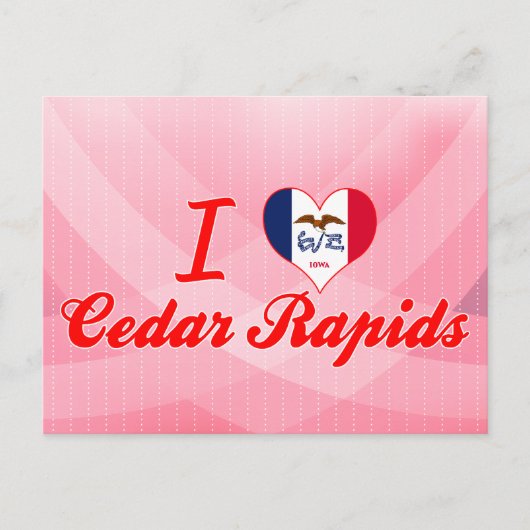 I Liebe Zedernrasen Postkarte (Vorderseite)