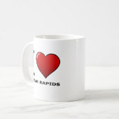 I LIEBE-ZEDERRAPIDS, IA - IOWA KAFFEETASSE (Vorderseite Links)