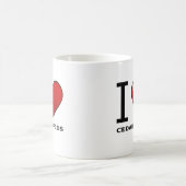 I LIEBE-ZEDERRAPIDS, IA - IOWA KAFFEETASSE (Mittel)