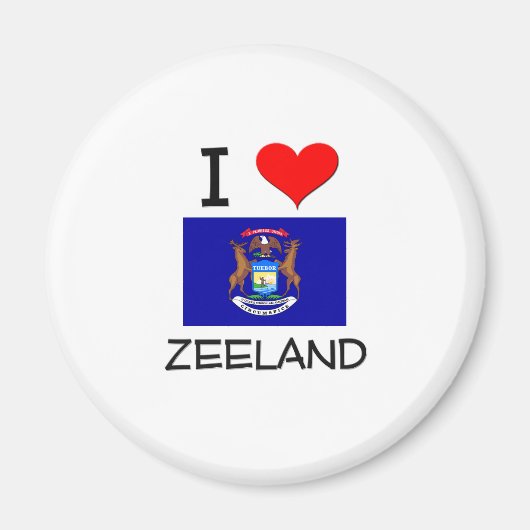 I Liebe Zeeland Michigan Magnet (Vorne)