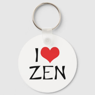 I Liebe Zen Schlüsselanhänger