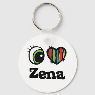I Liebe Zena Schlüsselanhänger