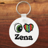 I Liebe Zena Schlüsselanhänger (Vorderseite)