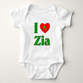 I Liebe Zia Baby Strampler (Vorderseite)