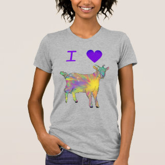 I Liebe Ziegen Slogan T-Shirt