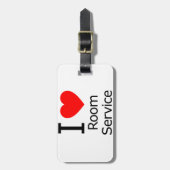 I Liebe Zimmerservice Gepäckanhänger (Vorderseite vertikal)