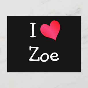 I Liebe Zoe Postkarte