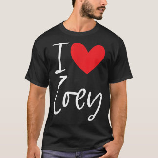 I Liebe Zoey Name Personalisiert Girl BESTE FREUND T-Shirt