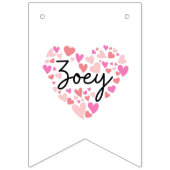 I Liebe Zoey Wimpelkette (Dritte Fahne)