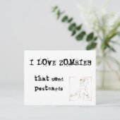 I Liebe-Zombies, die Postkarten senden (Stehend Vorderseite)