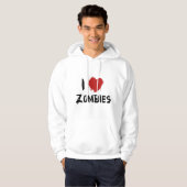 I Liebe Zombies Hoodie (Vorne ganz)