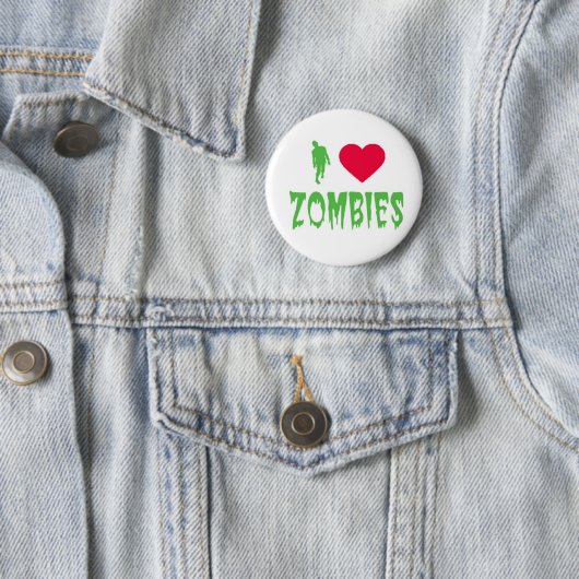 I LIEBE-ZOMBIES Knopf Button (Beispiel)