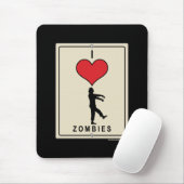 I Liebe-Zombies Mousepad (Mit Mouse)